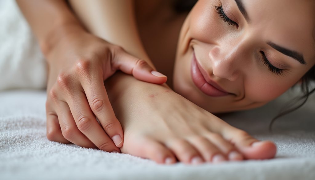 découvrez comment le point d’acupression situé sur le pied peut efficacement soulager le stress et les douleurs, offrant un moyen naturel de bien-être et de relaxation.