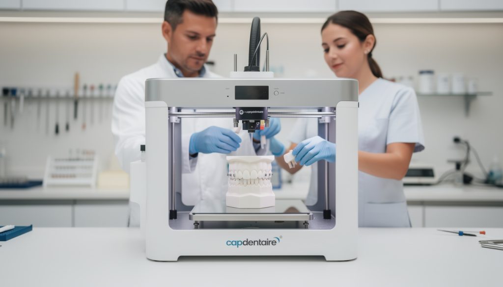 découvrez l'imprimante 3d dentaire capdentaire, la solution innovante pour créer des prothèses dentaires sur mesure avec précision et rapidité. révolutionnez votre pratique dentaire dès aujourd'hui !