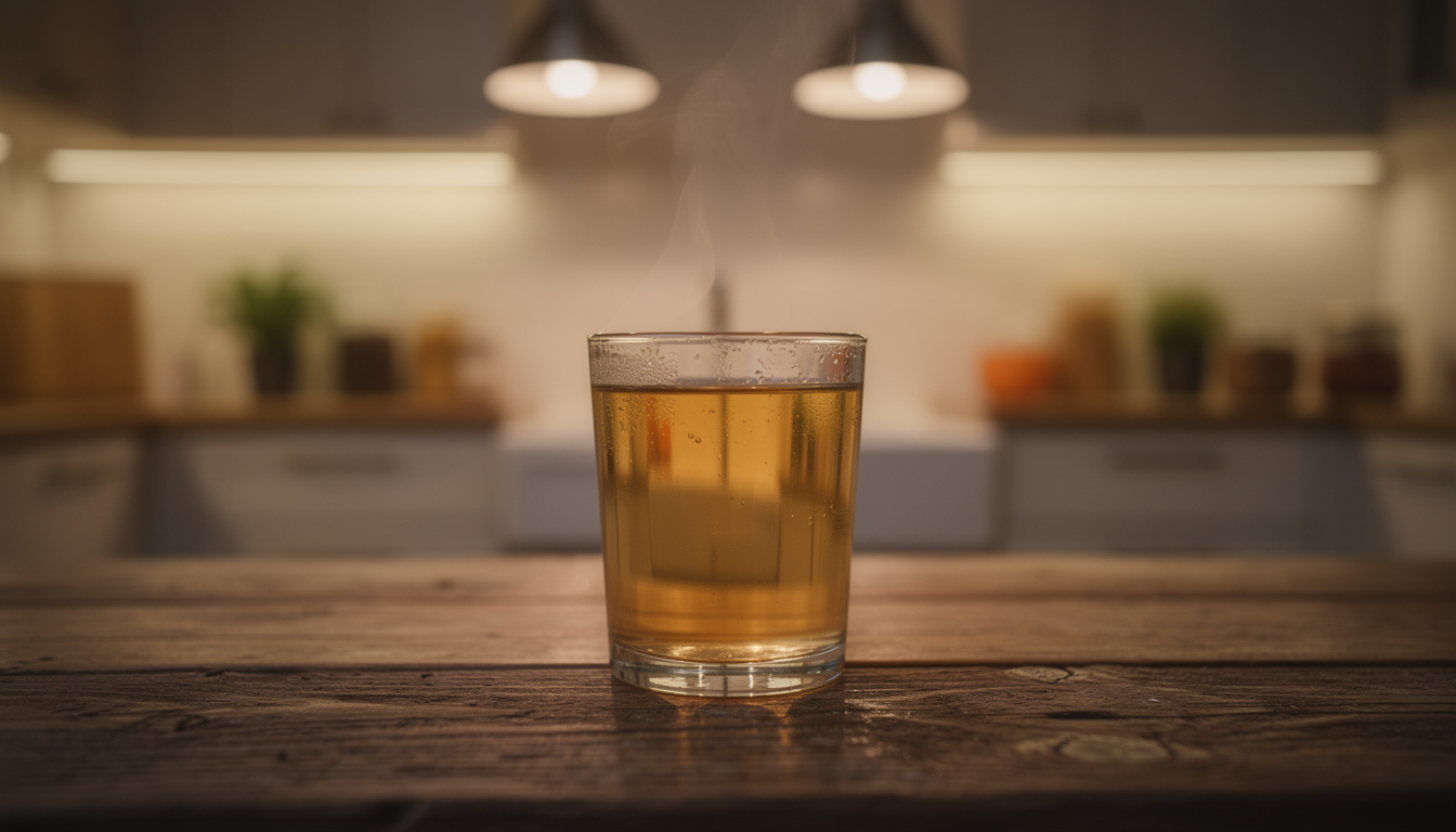 découvrez comment boire du vinaigre de cidre dilué dans de l'eau chaude le soir peut améliorer la qualité de votre sommeil et favoriser une meilleure digestion.